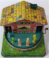 Tin Farmer in the Dell Wind Up Music Box