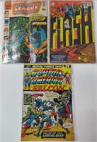 3 Comics incl DC Flash #174, Justice League #87,