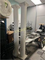 2 HD Plastic Decorative Pillars ~14 x 14 x 8'