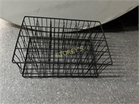 7 Metal 24 Cup / Glass Storage Crate ~22 x 15 x 8