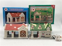 Set Of Texaco Town Filling Stations