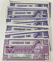 25 Cent Canadian Tire Bank Notes