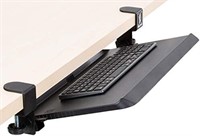 Stand Steady Clamp-On Keyboard Tray with Adjustabl