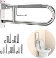 Toilet Grab Bar 22.4 Inch, YuanDe Brushed Nickel A