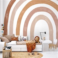 funlife Fabric Large Rainbow Wall Mural Stickers P