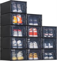 Suptsifira Shoe storage box, 12 Packs Shoe Boxes C