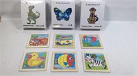 New Lot of 9 Wooden Puzzles