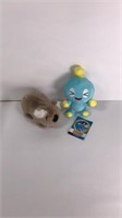 New Lot of Two Plushies Sonic the Hedgehog &