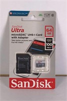 New SanDisk Ultra MicroSDXC UHS-I Card 64GB