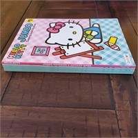 4 New Jumbo Hello Kitty Coloring/Activity Books
