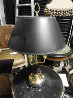 Designer style desk/table lamp with brass