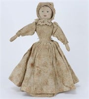 Antique Rag Doll w/ Bonnet