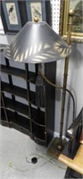 Designer style floor lamp with gold decorated