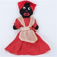 Vintage Black Cloth Rag Doll