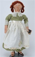 June Wildash Large Folk Art Red Haired Doll