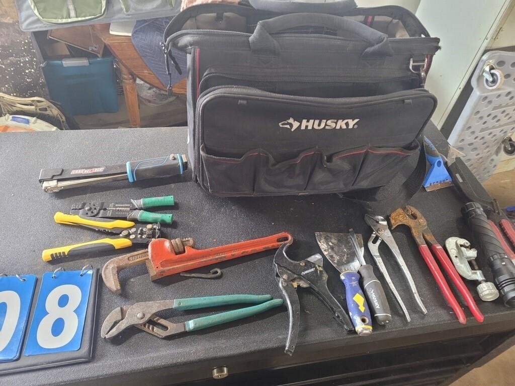 Huskey bag and misc tools