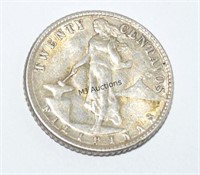 Philippines 50 Centavos .750 Silver Coin 1944