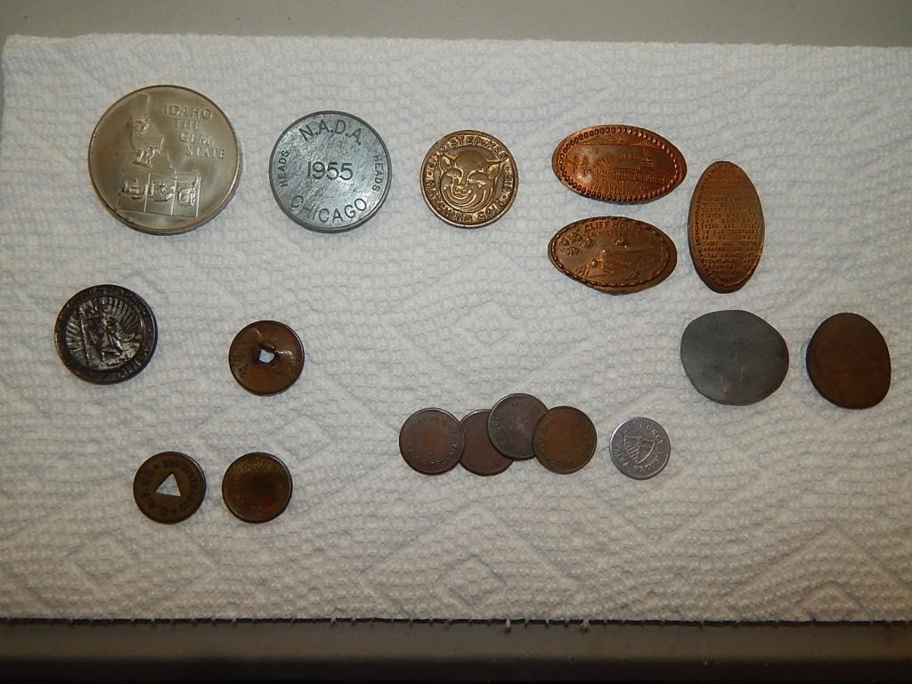 Old Tokens, Elongated Cents, Play Money