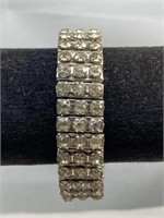 Rhinestone stretch bracelet vintage