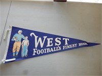 1940's-50's Shriner's West Football Pennant