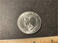 1971 Eisenhower dollar coin.