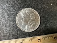 1882 Morgan silver dollar coin