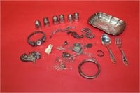 Bag of scrap sterling silver, 280.88grams total
