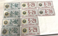 10) NH House License Plates