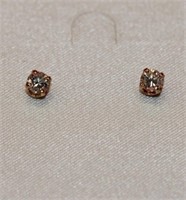 14K Diamond stud post earrings, .40ct.tw