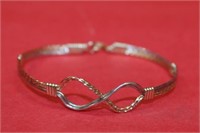 14k goldwire + silver Ronaldo Infinity bracelet,
