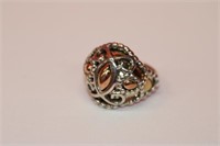 New Carolyn Pollack Sterling, copper, brass ring,