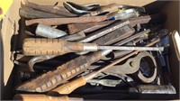 LARGE SCREW DRIVERS, CHISELS & WRENCHES