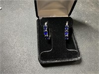 Lab sapphires w/ Sterling silver