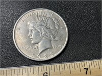 1923 Peace dollar coin