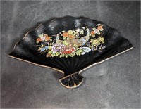 Vintage Fan Trinket Dish Japan Porcelain
