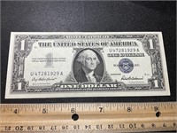 Series 1957  $1 blue seal note
