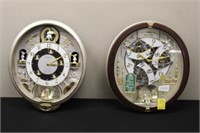 2 Seiko Melodies In Motion wall clocks – both