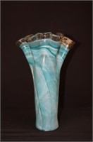 16" Italian Murano Handkerchief Vase