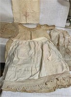 Vintage Handmade Clothing: Dress, 2 Approns,