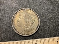 1889 Morgan silver dollar coin