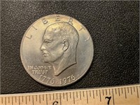 Bicentennial Eisenhower dollar coin