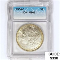 1904-O Morgan Silver Dollar ICG MS65