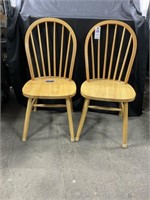 Kitchen Chairs (2) - Solid Wood
