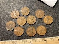Approximately 10, 1930’s wheat pennies