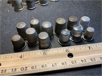 12 thimbles size 9 and smaller