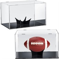 2 Pack Football Display Case  12x8x7 Inch