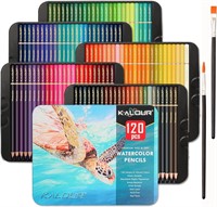 KALOUR Watercolor Pencils  120 Set for Artists