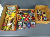 Large group toys - vintage Transformers, dinosaurs