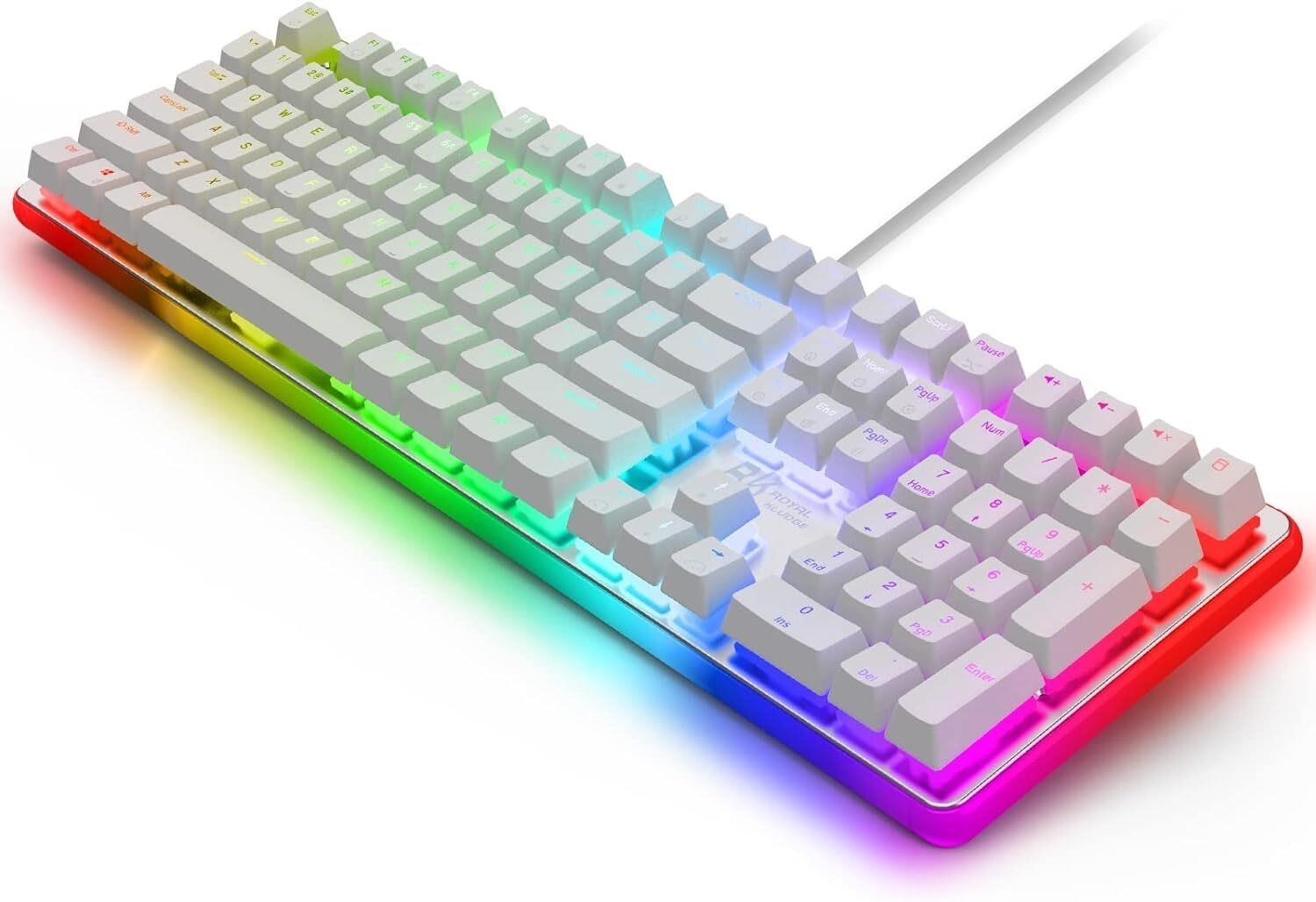 RK918 Wired Keyboard  RGB Backlit  Brown Switch