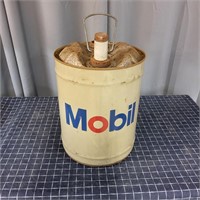 L1 4pcs 5Gal / 1 Gallons Mobil cans Steel Delco st